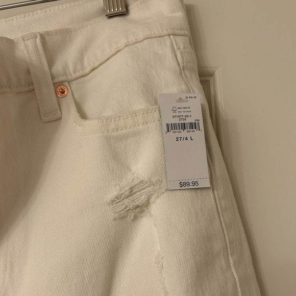 NWT Gap Women’s Cheeky Straight High Rise Jeans size 27/4L - Picture 4 of 5